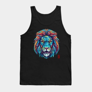 Colorful lion Tank Top